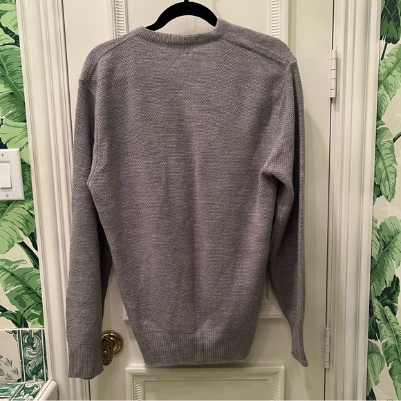 Christian Dior Vintage V-Neck Pull Over Sweater Gray Size L - Picture 4 of 4